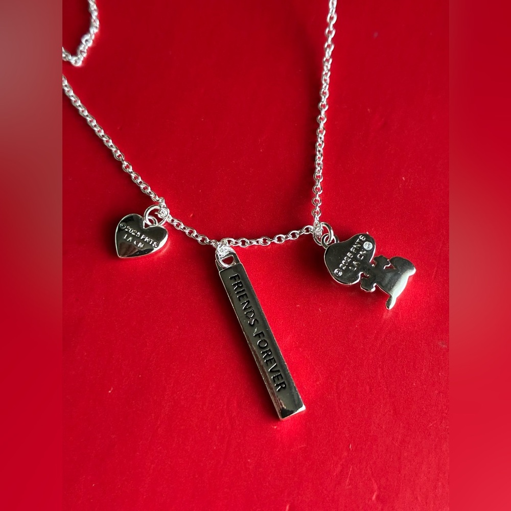 Peanuts Silver Necklace Set with Snoopy Charms - Picture 15 of 16